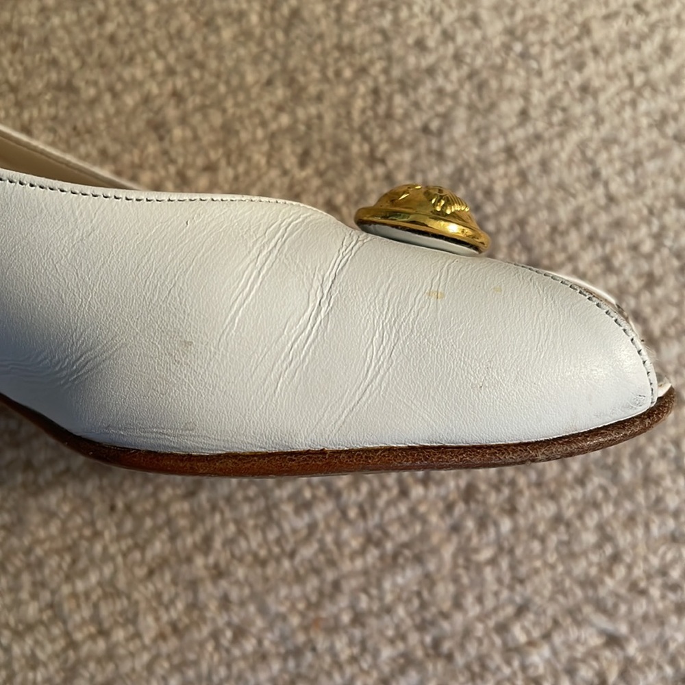 Salvatore Ferragamo Slingback Peep Toe Heels - Picture 12 of 15